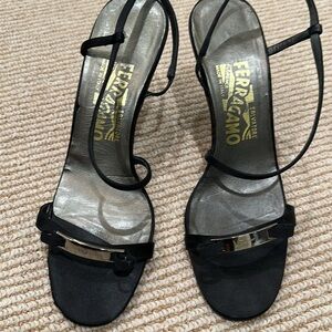 Salvatore Ferragamo Black Heeled Shoes